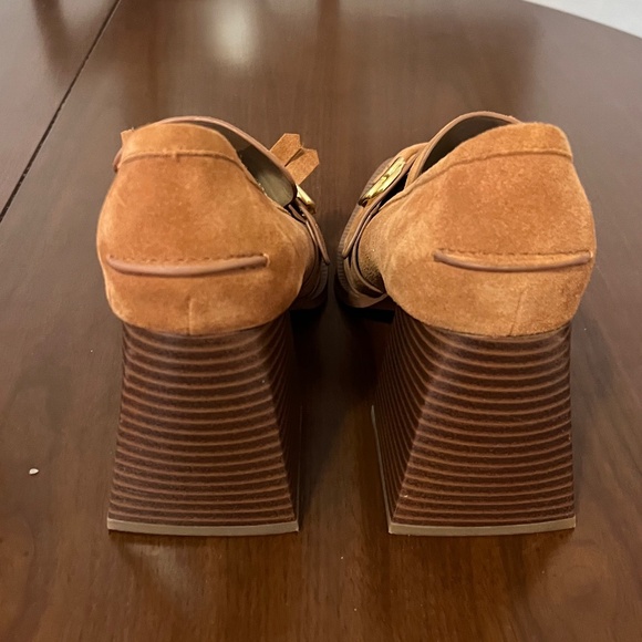 Camel Suede Heels - Picture 9 of 11